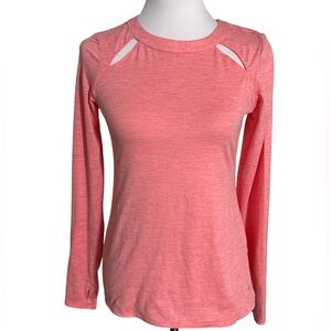 Layers Coral Long Sleeve Sport Top